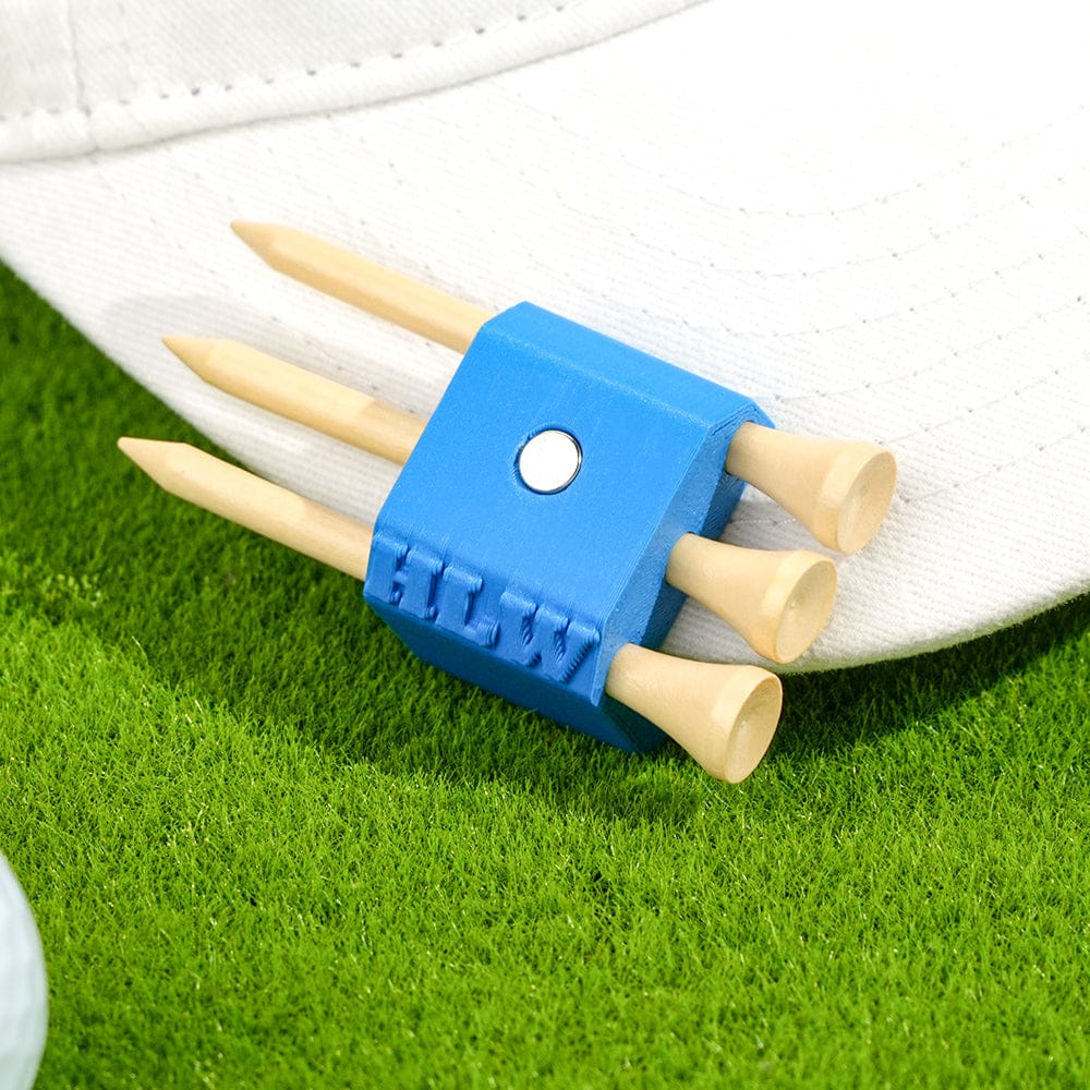 Personalized 3D Printed Magnetic Golf Ball Marker Hat Clip Golf Tees Holder Gift for Golf Lovers