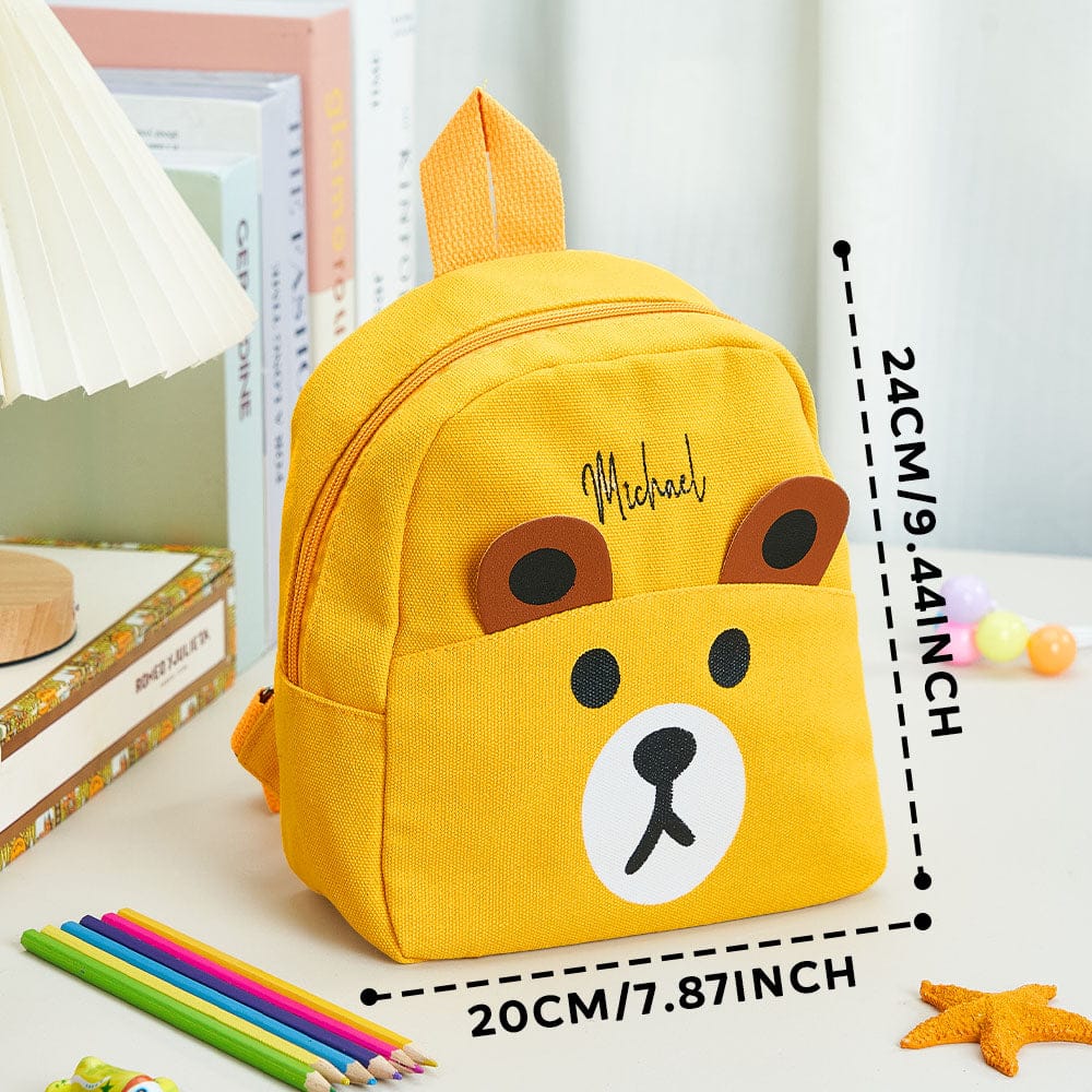 Personalized Name Embroidery Backpack Custom Mini Bear Backpack School Bags Gift for Kids
