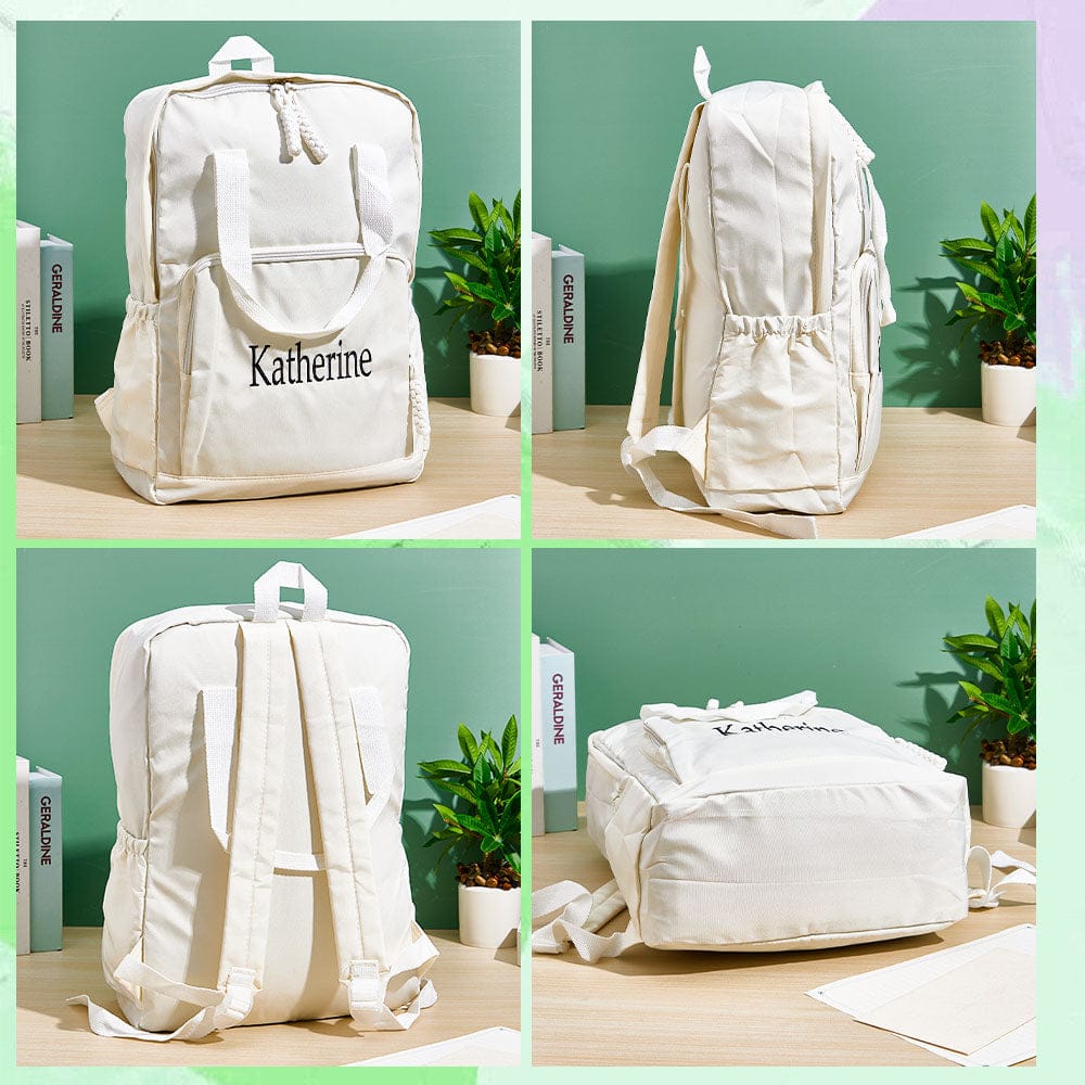 Personalized Name Embroidery Backpack Custom Backpack Travel Bags Gift for Friends