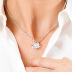 Four Leaf Clover Necklace with Personalized Message Card Best Birthday Gift