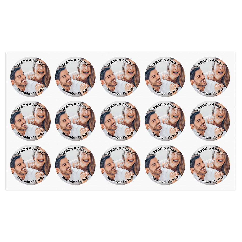 Personalized Thank You Stickers Round Wedding Birthday Favor labels for Gifts