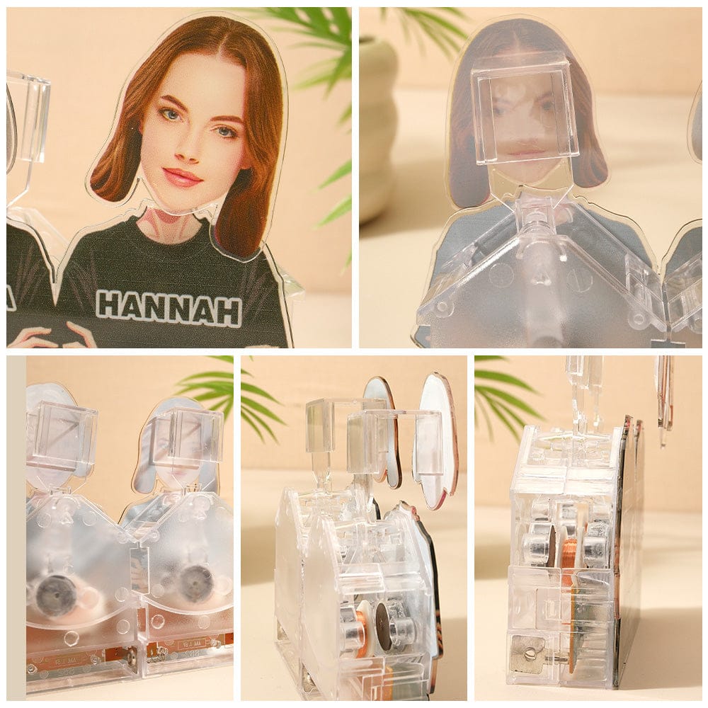 Smile Every Time It Shakes Mother's Day Gifts for Mom - Personalized Face Shaking Head Acrylic Standee for Desk Decor & Funny Surprises