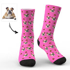 Red Socks Personalized Pet Portrait for Pet Lover Gifting