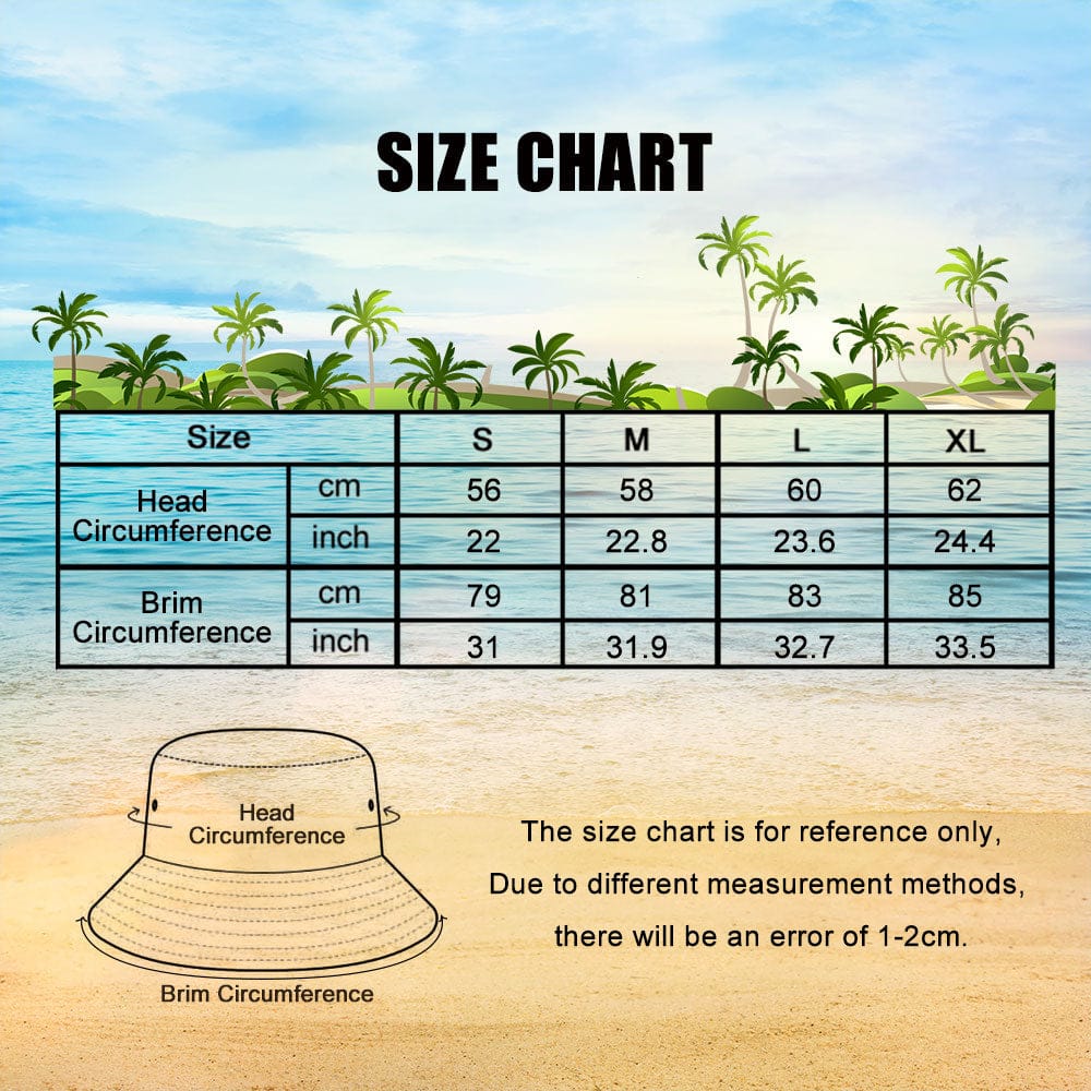 Custom Bucket Hat Double-Side-Wear Reversible Fashion Outdoors Sun Cap