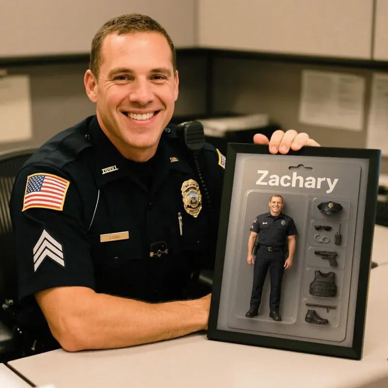 Fully Body Custom Figure Portraits | Personalized Toy Box Art | Custom Photo Frame Decorations Flat Printed Image in Reality