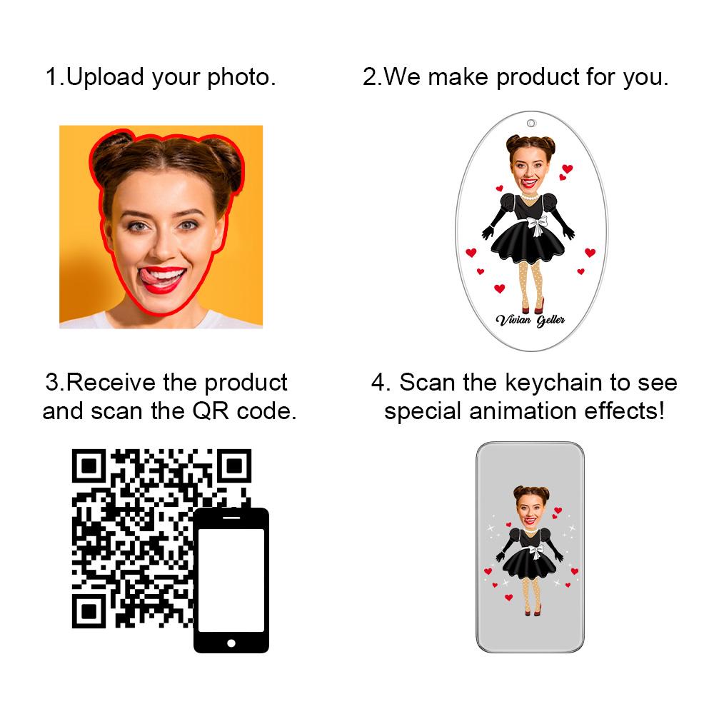 keychain personalized photo anniversary surprise gift for boyfriend