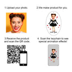 keychain personalized photo anniversary surprise gift for boyfriend