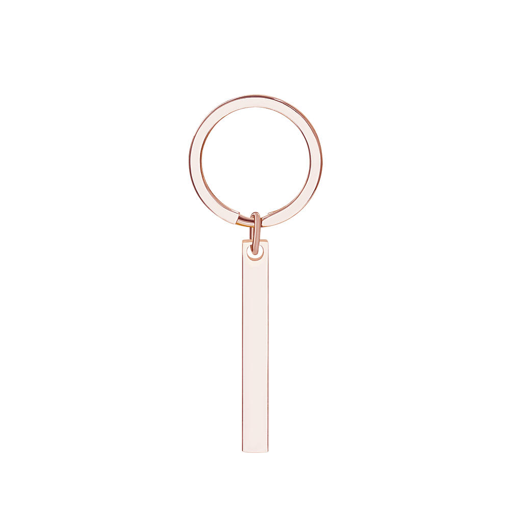 Personalized 3D Bar Keychain Engraved Music Code Key Chain