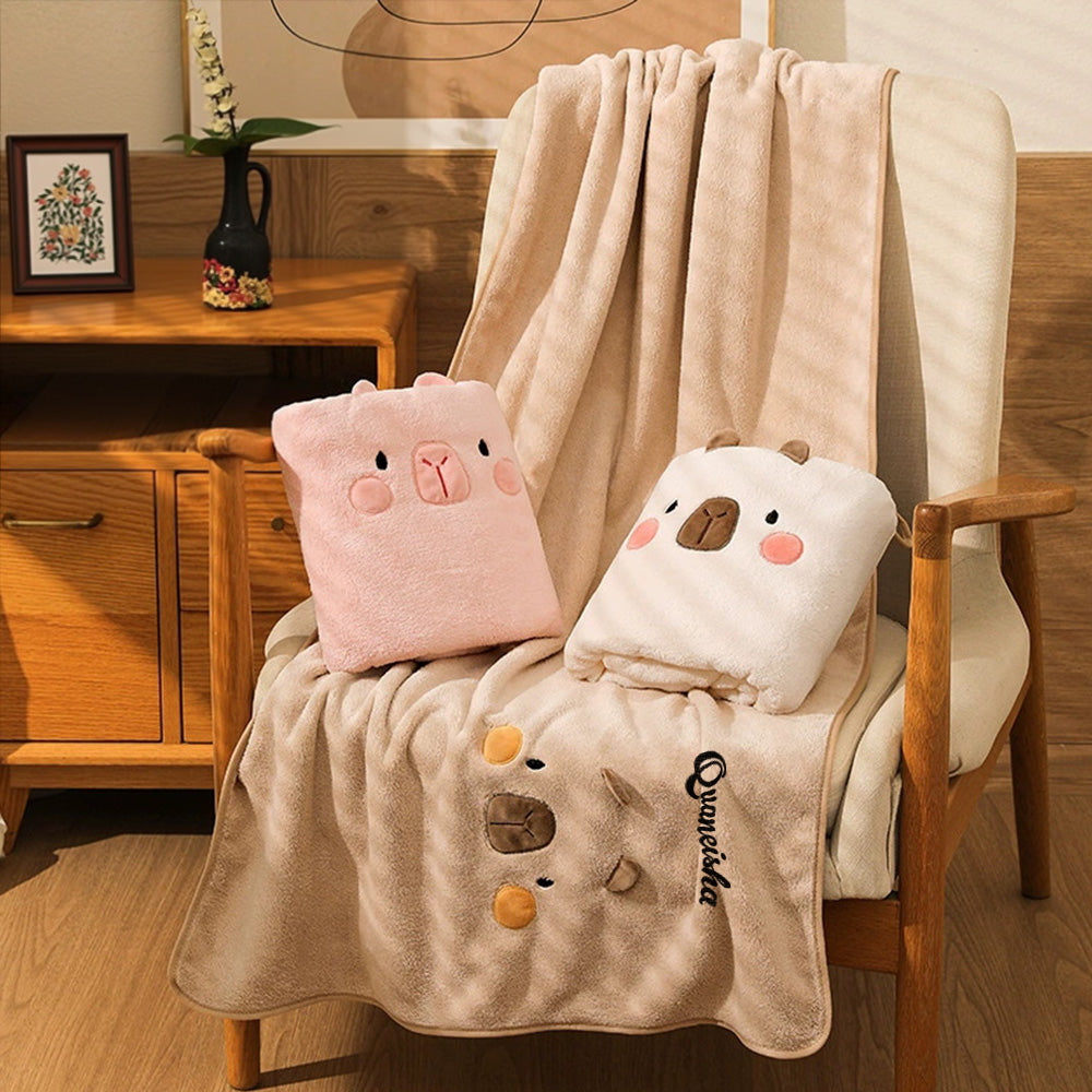 Personalized Bath Towel Custom Bathrobe with Embroidered Name Gift for Her