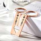 Custom Music Code Keyring With Text Gifts 4 Color