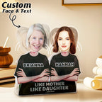 Smile Every Time It Shakes Mother's Day Gifts for Mom - Personalized Face Shaking Head Acrylic Standee for Desk Decor & Funny Surprises