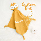 Personalized Soothe Towel Bibs Soft Sleeping Doll Towel with Embroidered Name Gift for Baby