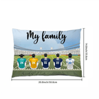 Fall Season Football Family Sitting Personalized Pillow, Gift For Husband, Wife, Dad, MoM 714453 - B - DiyGiftly