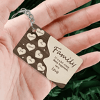 Family, A Little Madness, A Lot of Happiness - Personalized Family Keychain 739307 - DiyGiftly