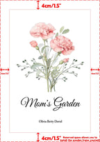 Family Birth Flower Bouquet Flowers Gift – Personalized Birth Month Flower Poster for Mom & Grandma, Thoughtful Mother’s Day, Birthday or Christmas Gift 1073396 - DiyGiftly