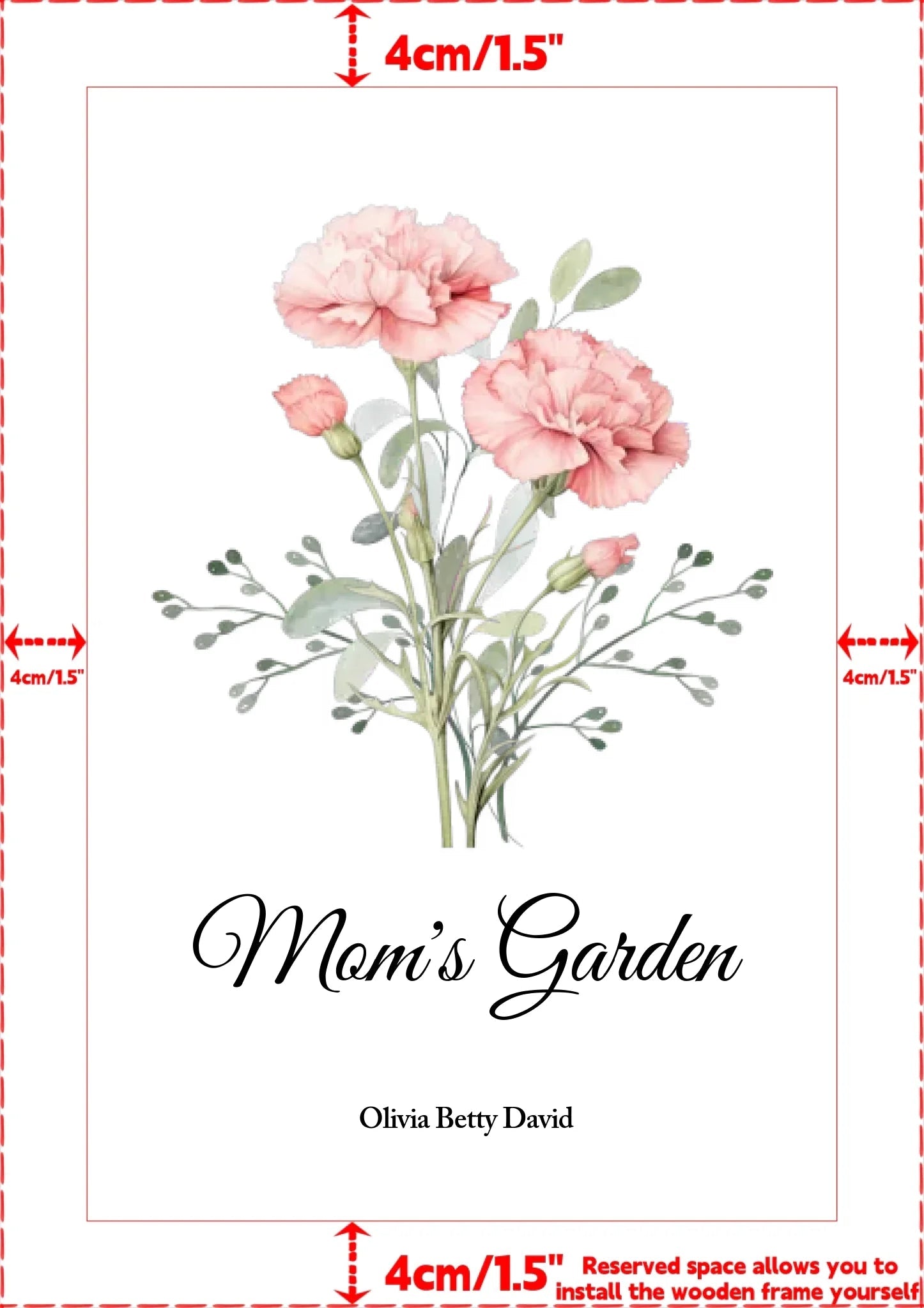 Family Birth Flower Bouquet Personalized Poster – Custom Birth Month Flower Art Print for Mom & Grandma, Meaningful Mother’s Day, Birthday, Christmas Gift, Unique Family Floral Keepsake 1073396 - DiyGiftly