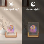 Family Blossoms - Custom Birth Flower & Names Artwork for Your Home LED Night Light 727851 - Z - DiyGiftly