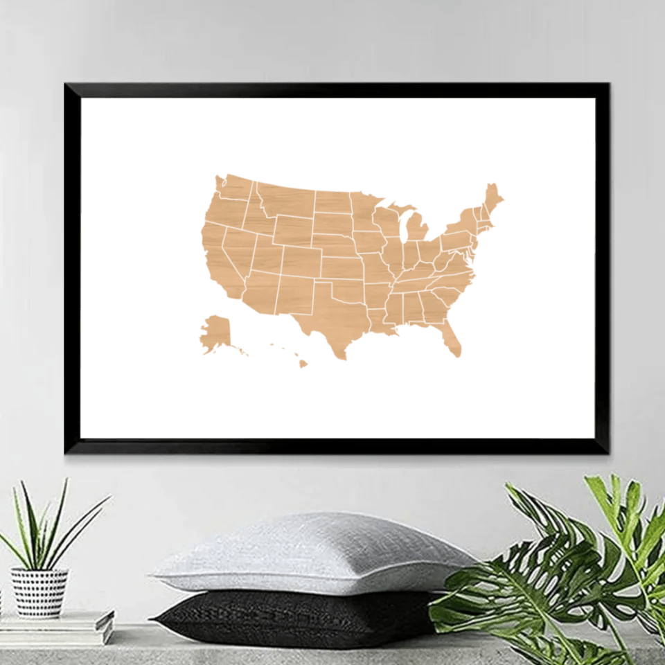 Family Close At Heart State Map - Personalized Poster 746002 - 746111 - DiyGiftly
