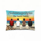 Family Forever Beach Design - Personalized Pillow 714449 - B - DiyGiftly