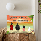Family Forever Beach Design - Personalized Pillow 714449 - B - DiyGiftly