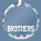Family Forever - Family Personalized Custom Circle Glass Ornament - Gift For Family Members 689211 - DiyGiftly
