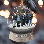 Family, Friends Custom Photo Ornament - Personalized Photo Decor, Add Your Loved Ones’ Picture & Surnames 02112256 - DiyGiftly