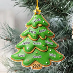 Family Gingerbread Name - Personalized Custom Acrylic Ornament 720658 - DiyGiftly