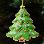 Family Gingerbread Name - Personalized Custom Acrylic Ornament 720658 - DiyGiftly