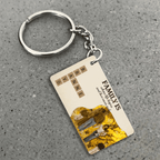 Family is Love with Photo - Customizable Family Acrylic Keychain 737140 - DiyGiftly