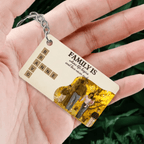 Family is Love with Photo - Customizable Family Acrylic Keychain 737140 - DiyGiftly