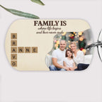 Family is Love with Photo - Customizable Family Acrylic Keychain 737140 - DiyGiftly