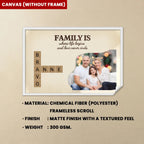 Family is Love with Photo - Customizable Family Canvas 723831 - 723947 - DiyGiftly
