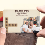 Family is Love with Photo - Customizable Family Wallet Card 723831 - Q - DiyGiftly