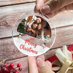 Family Keepsake - Personalized Circle Acrylic Photo Ornament 685855 - DiyGiftly