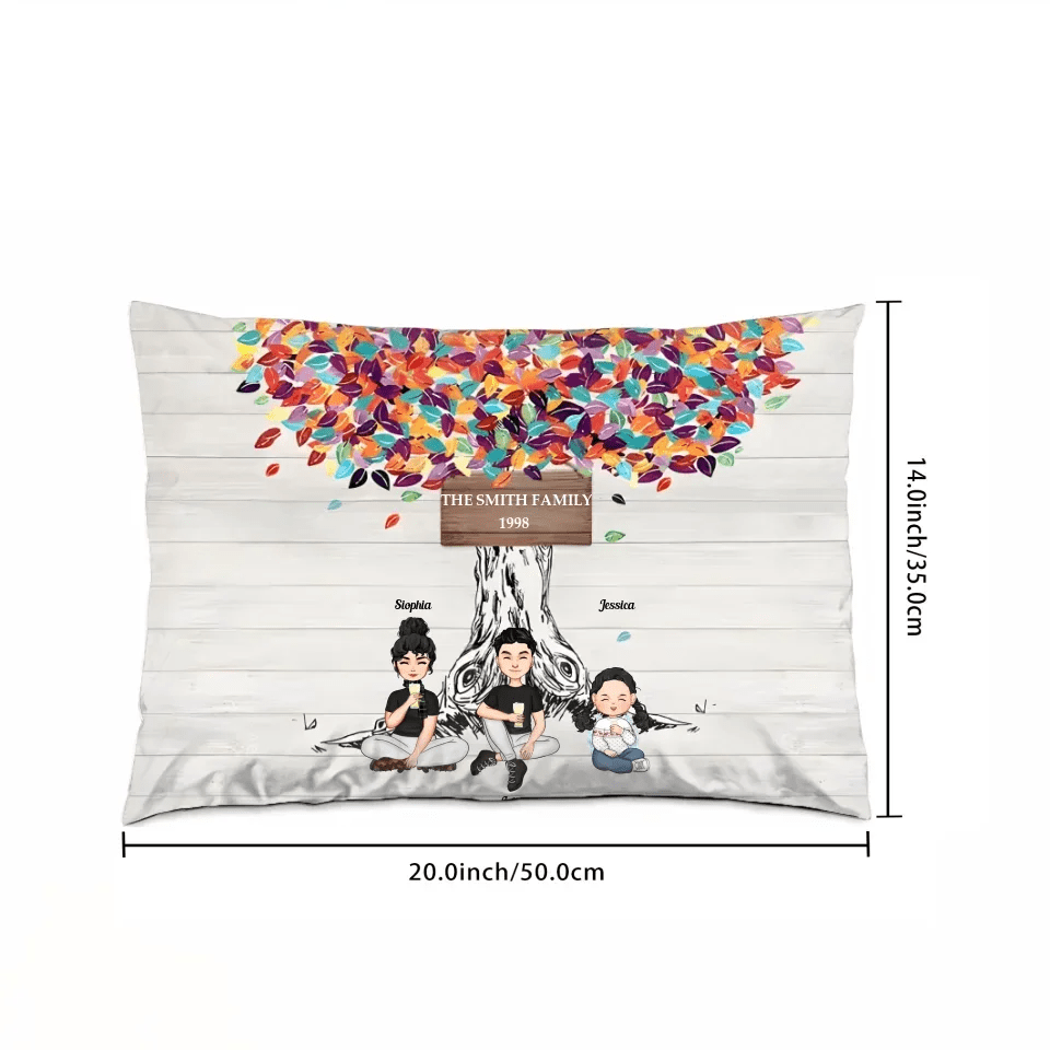 Family Like Branches On A Tree - Personalized Pillow 716554 - B - DiyGiftly