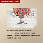 Family Like Branches On A Tree - Personalized Poster/Wrapped Canvas 714242 - 714606 - DiyGiftly