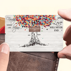 Family Like Branches On A Tree - Personalized Wallet Card 714242 - Q - DiyGiftly