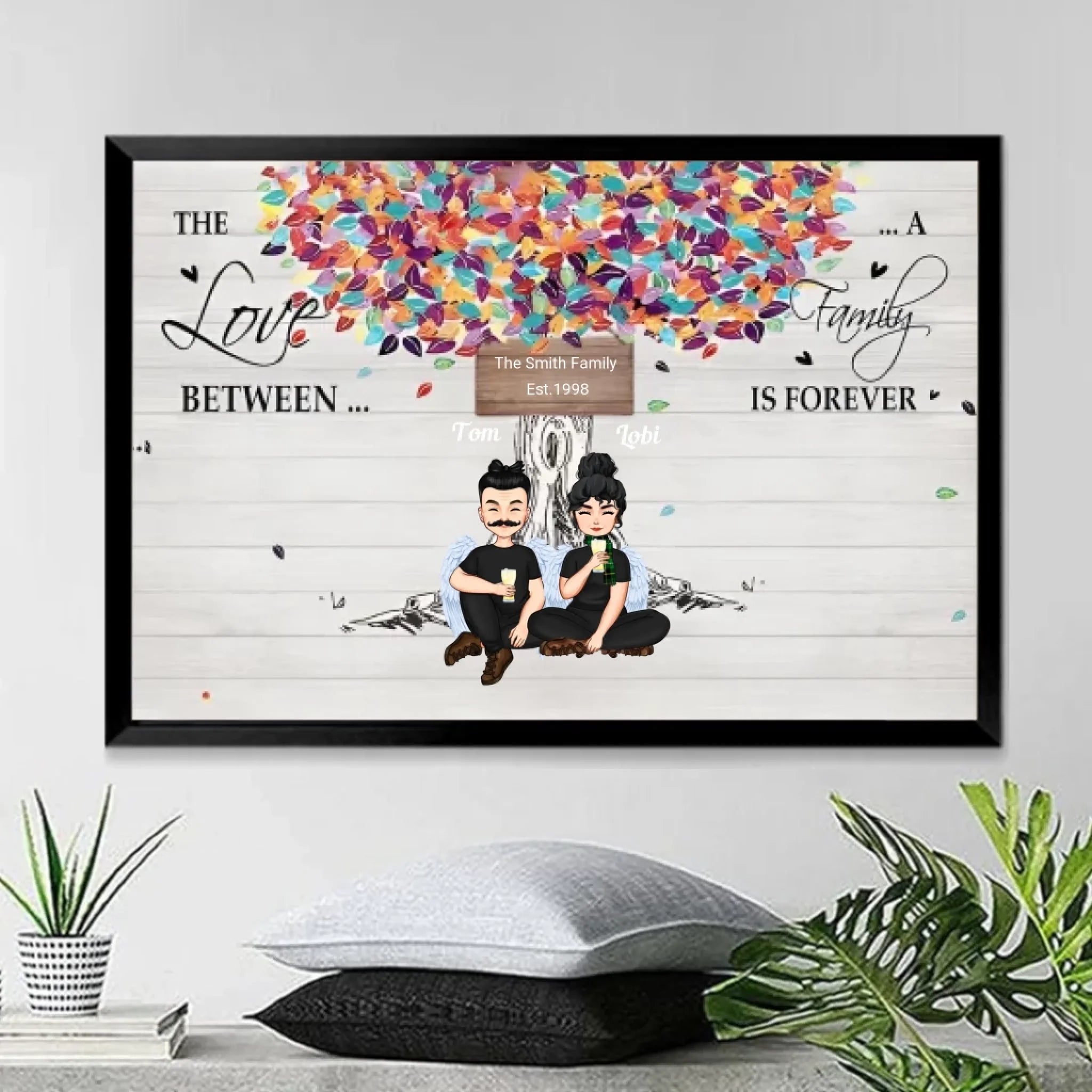 personalized photo canvas wooden remembrance gift poster and canvas
