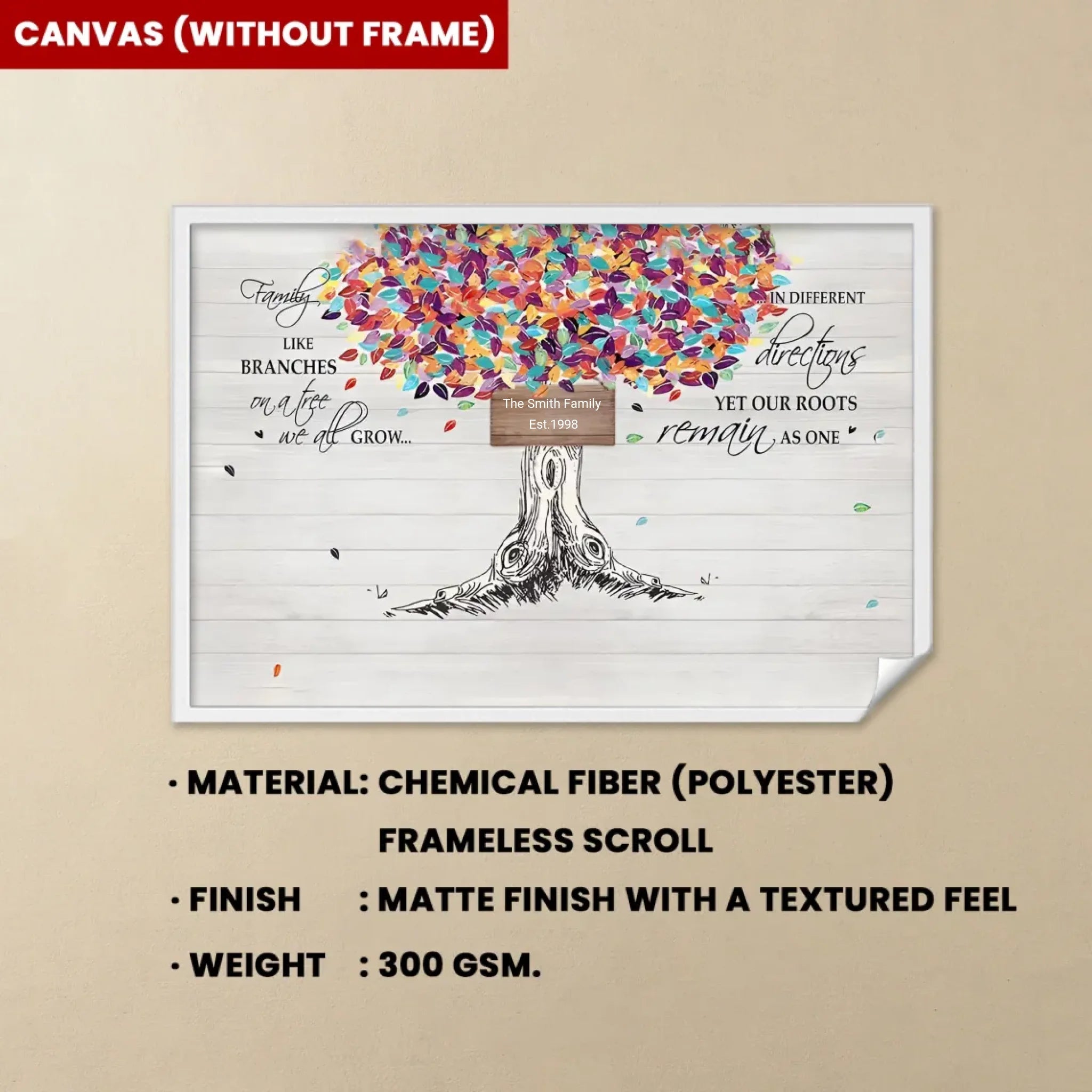 personalized photo canvas wooden memorial design poster and canvas