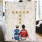 Family Love Never Ends - Personalized Wrapped Blanket 715459 - M - DiyGiftly