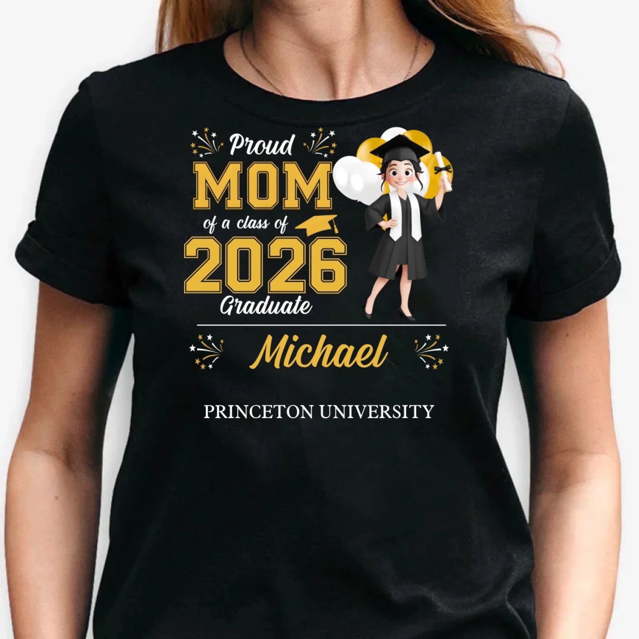 personalized t shirt gift for daughter graduation product photo