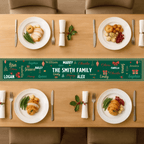 Family Name Word Christmas Theme – Personalized Table Runner with Custom Name – Holiday Dining Table Décor for Christmas Dinner, Winter Parties & Family Gatherings 1059759 - DiyGiftly