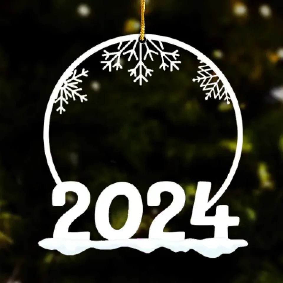 Family Of 3, 4, 5, 6 Jolly Christmas - Personalized 2024 Family Ornament 682220 - DiyGiftly