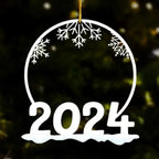 Family Of 3, 4, 5, 6 Jolly Christmas - Personalized 2024 Family Ornament 682220 - DiyGiftly