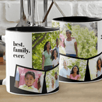 Family Photo Collage Mug – 5 Photos and Custom Text Personalized Coffee or Tea Cup, Unique Gift for Mom, Dad, Grandparents, or Friends, Perfect for Birthday, Christmas, or Everyday Use 20375808 - DiyGiftly