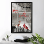 Family - They Fly Beside Us Everyday - Personalized Vertical Canvas 711113 - 711135 - DiyGiftly