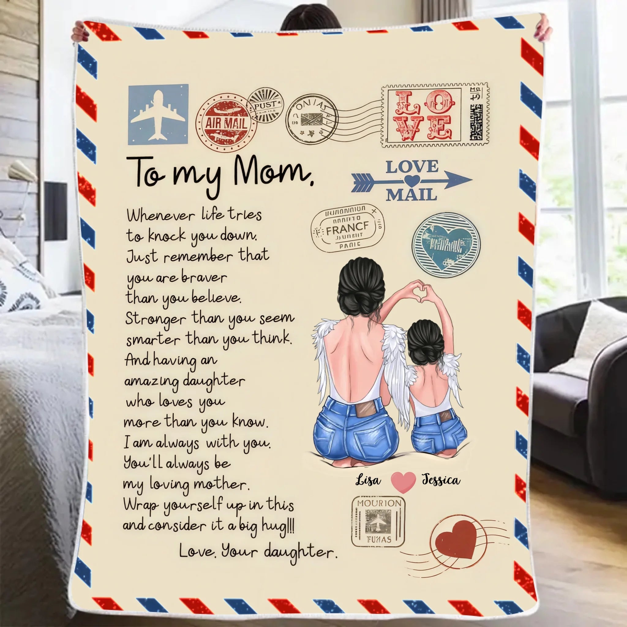 Family - To My Mom - Personalized Blanket 723258 - DiyGiftly
