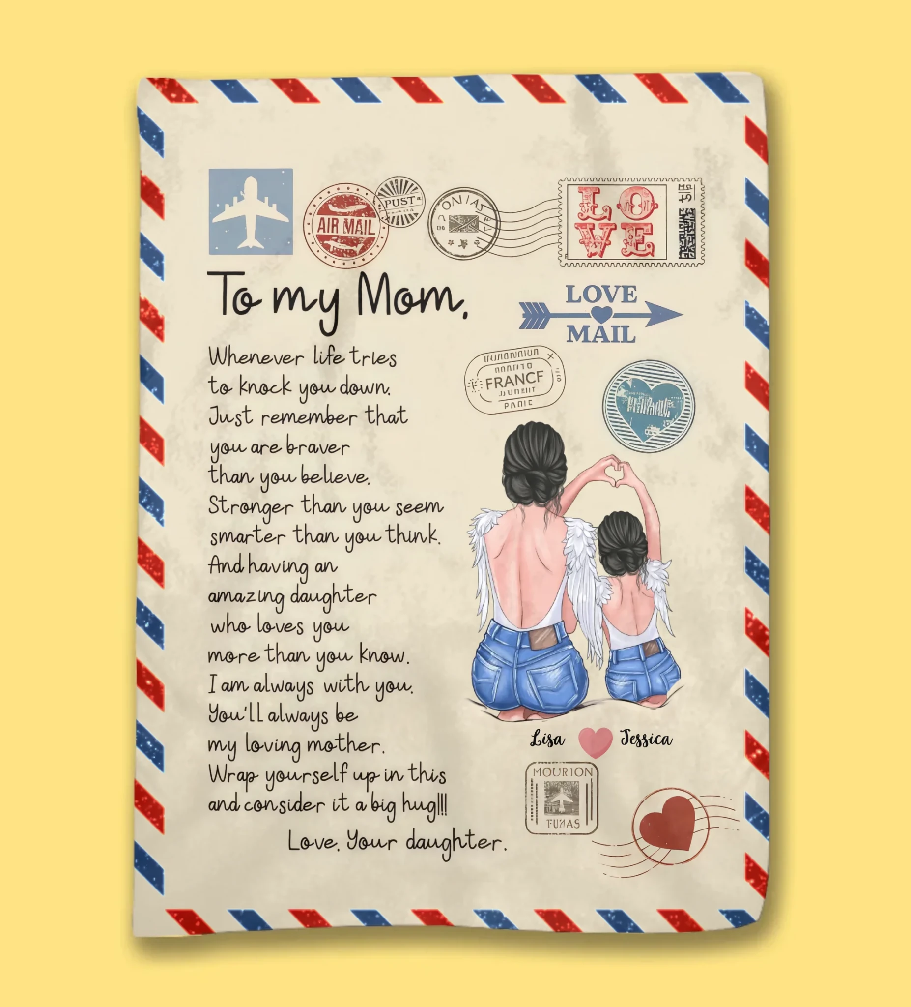Family - To My Mom - Personalized Blanket 723258 - DiyGiftly