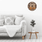 family tree carved multi custom names wooden wall clock for living room decor