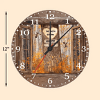 custom names wooden wall clock as a christmas gift